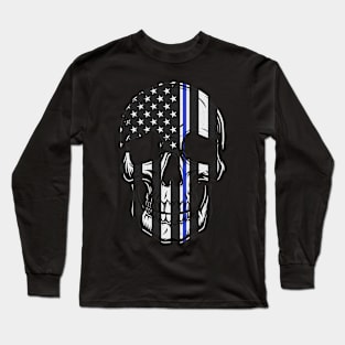 Emergency Medical Services Thin Line Flag Long Sleeve T-Shirt